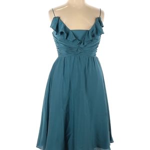 Knee-Length Blue Occasion Dress